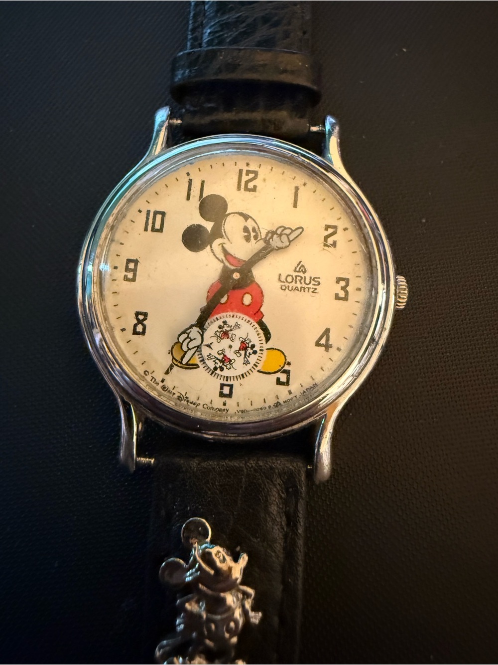 Lorus Quartz Mickey Mouse Wristwatch with RARE 6:00 second subdial